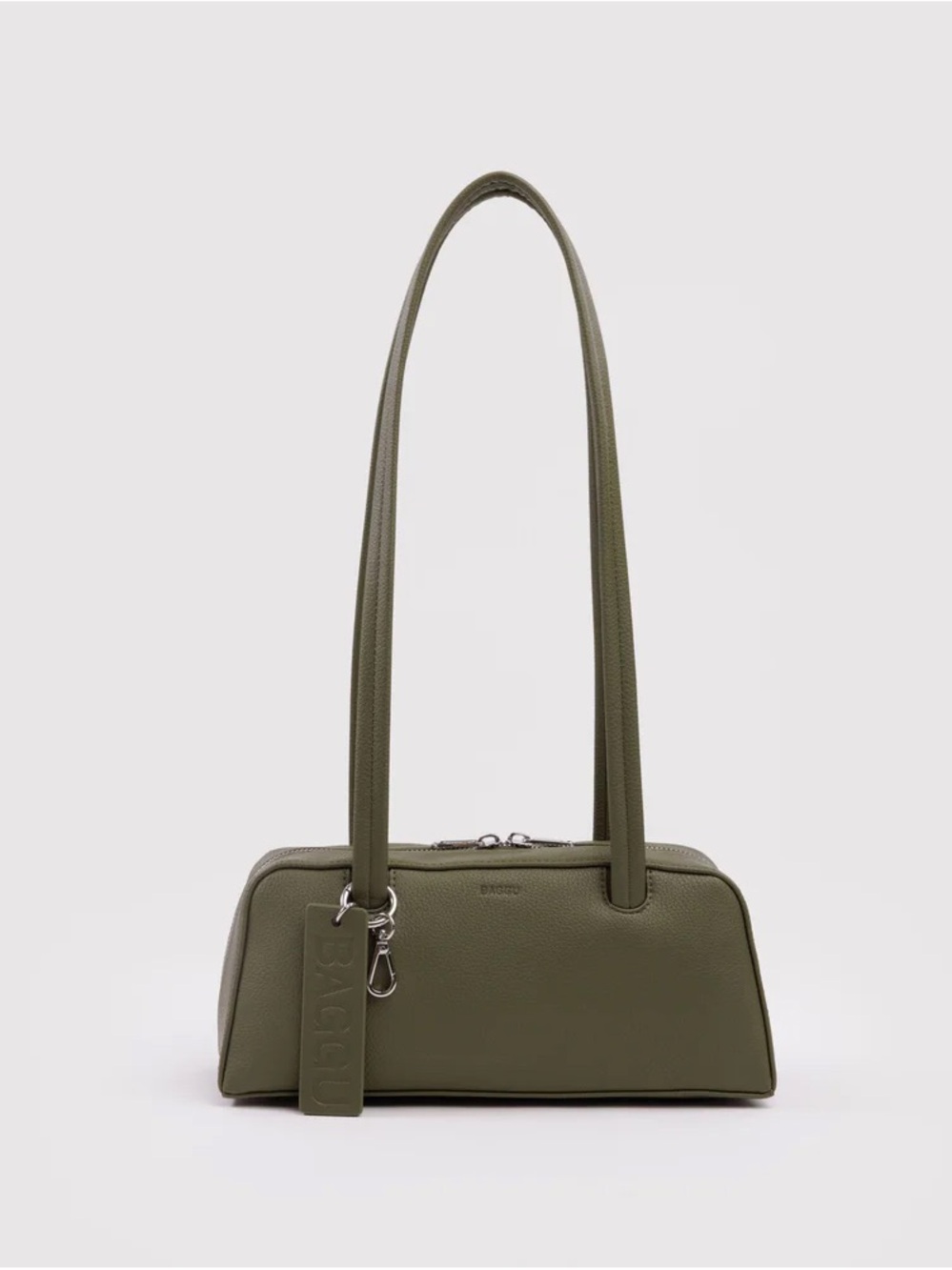 BAGGU Small Recycled Leather Bowler Bag